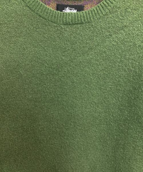 stussy（ステューシー）stussy (ステューシー) PAISLEY SWEATER グリーン サイズ:Sの古着・服飾アイテム