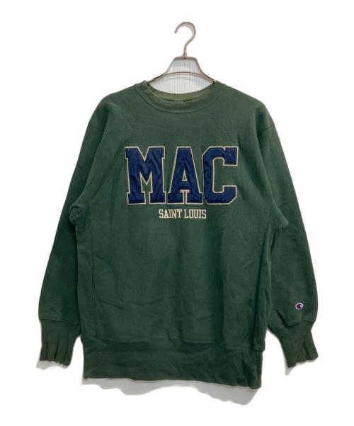 Champion REVERSE WEAVE（チャンピオン リバース ウィーブ）Champion REVERSE WEAVE (チャンピオン リバース ウィーブ) オーバーサイズスウェット グリーン サイズ:X-LARGEの古着・服飾アイテム