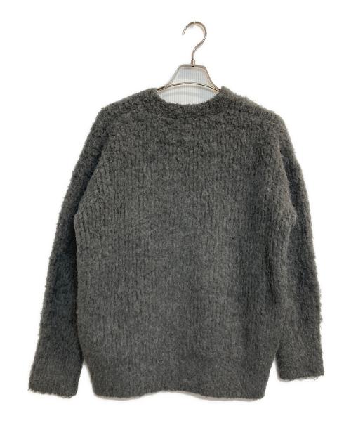 Whim Gazette（ウィムガゼット）Whim Gazette (ウィムガゼット) ミックスヤーンニットカーディガン グレー サイズ:Fの古着・服飾アイテム