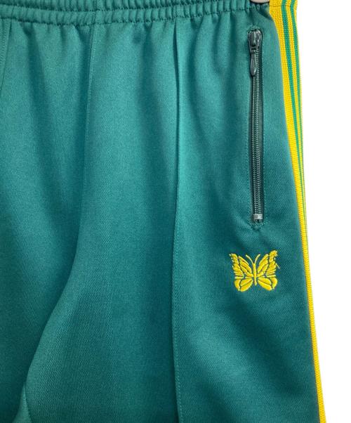 Needles（ニードルズ）Needles (ニードルズ) TRACK PANT POLY SMOOTH グリーン×イエロー サイズ:Ｓの古着・服飾アイテム
