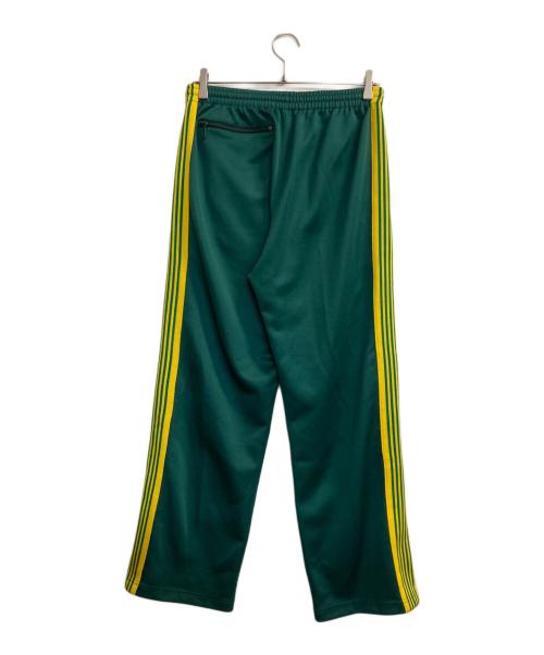 Needles（ニードルズ）Needles (ニードルズ) TRACK PANT POLY SMOOTH グリーン×イエロー サイズ:Ｓの古着・服飾アイテム