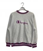 Champion REVERSE WEAVEチャンピオン リバース ウィーブ）の古着「クルーネックスウェット」｜パープル×グレー