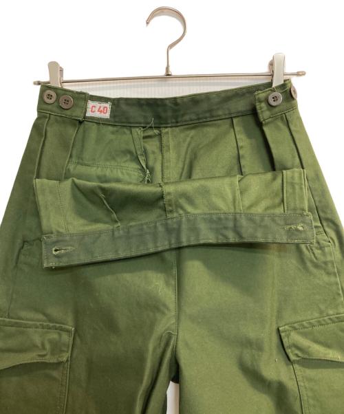 Swedish Army（スウェーデン軍）Swedish Army (スウェーデン軍) ミリタリーパンツ グリーン サイズ:C40の古着・服飾アイテム