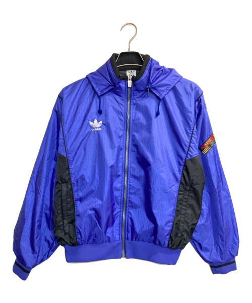 adidas（アディダス）adidas (アディダス) フーデッドジャケット パープル サイズ:Mの古着・服飾アイテム