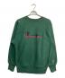 Champion REVERSE WEAVE（チャンピオン リバース ウィーブ）の古着「ロゴ刺繍スウェット」｜グリーン