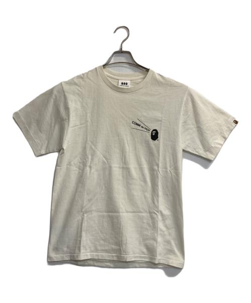 A BATHING APE（アベイシングエイプ）A BATHING APE (アベイシングエイプ) COMME des GARCONS (コムデギャルソン) コラボTシャツ アイボリー サイズ:Ｍの古着・服飾アイテム