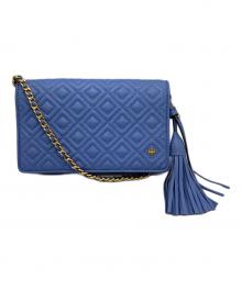 TORY BURCH（トリーバーチ）の古着「キルティングチェーンショルダーバッグ」｜ラベンダー