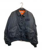 CAHLUMNカウラム）の古着「Magazine Pocket Flight Jacket」｜ネイビー