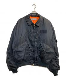 CAHLUMN（カウラム）の古着「Magazine Pocket Flight Jacket」｜ネイビー