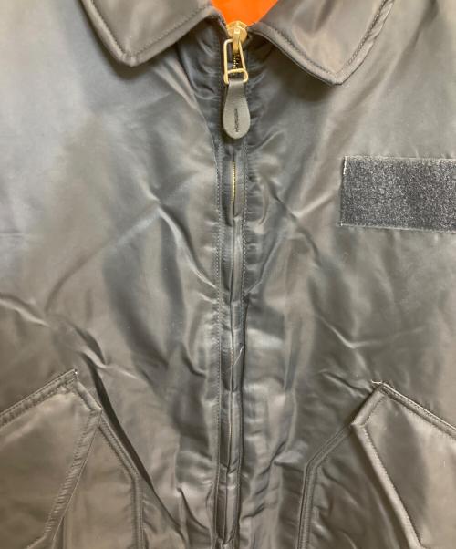CAHLUMN（カウラム）CAHLUMN (カウラム) Magazine Pocket Flight Jacket ネイビー サイズ:ＸＸＬの古着・服飾アイテム