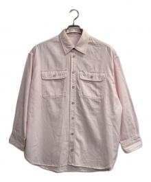 DU JOUR（デュ ジュール）の古着「JEAN LABOR SHIRT」｜ピンク