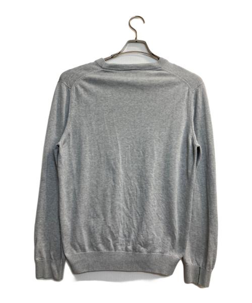 LACOSTE（ラコステ）LACOSTE (ラコステ) ワッペンワニライトウェイトスウェット グレー サイズ:Ｍの古着・服飾アイテム