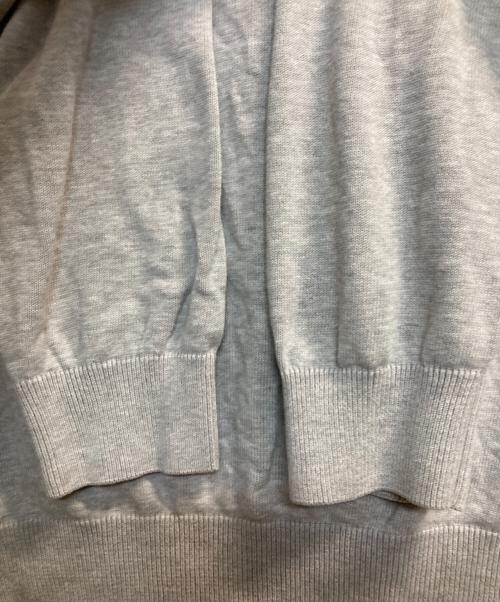 LACOSTE（ラコステ）LACOSTE (ラコステ) ワッペンワニライトウェイトスウェット グレー サイズ:Ｍの古着・服飾アイテム