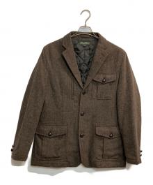 Eddie Bauer（エディーバウアー）の古着「00s HBツイードハンティングジャケット」｜ブラウン