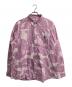 A BATHING APE（アベイシングエイプ）の古着「SOLID CAMO STRIPE RELAXED FIT SHIRT」｜ピンク