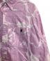中古・古着 A BATHING APE (アベイシングエイプ) SOLID CAMO STRIPE RELAXED FIT SHIRT ピンク サイズ:L：8000円