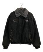 90909090）の古着「Bullet Logo Detroit Jacket/ブレット ロゴ デトロイト ジャケット」｜ブラック