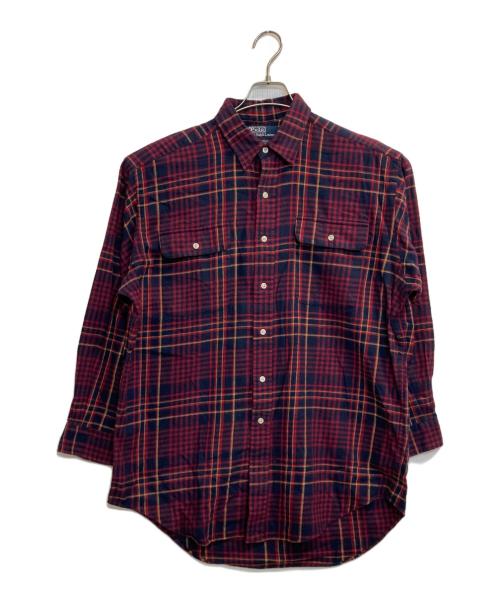 POLO RALPH LAUREN（ポロ・ラルフローレン）POLO RALPH LAUREN (ポロ・ラルフローレン) WHITEFIELD チェックシャツ レッド×ネイビー サイズ:Mの古着・服飾アイテム