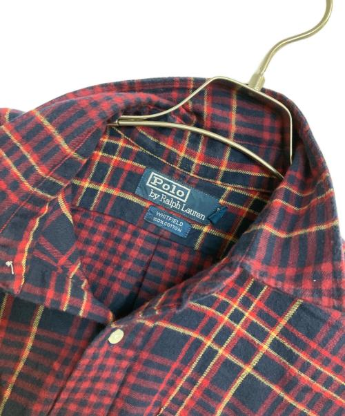 POLO RALPH LAUREN（ポロ・ラルフローレン）POLO RALPH LAUREN (ポロ・ラルフローレン) WHITEFIELD チェックシャツ レッド×ネイビー サイズ:Mの古着・服飾アイテム