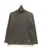 BURBERRY BLACK LABELバーバリーブラックレーベル）の古着「ワンポイントドライバーズニット」｜ブラック
