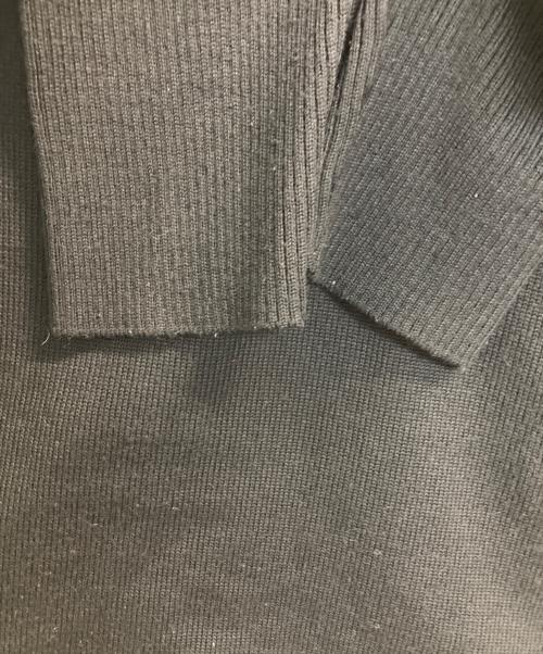 BURBERRY BLACK LABEL（バーバリーブラックレーベル）BURBERRY BLACK LABEL (バーバリーブラックレーベル) ワンポイントドライバーズニット ブラック サイズ:3の古着・服飾アイテム