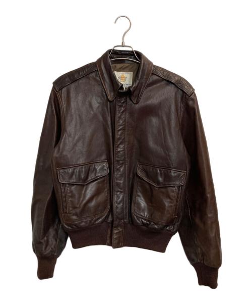 Golden Bear（ゴールデンベア）Golden Bear (ゴールデンベア) レザージャケット ブラウン サイズ:40の古着・服飾アイテム