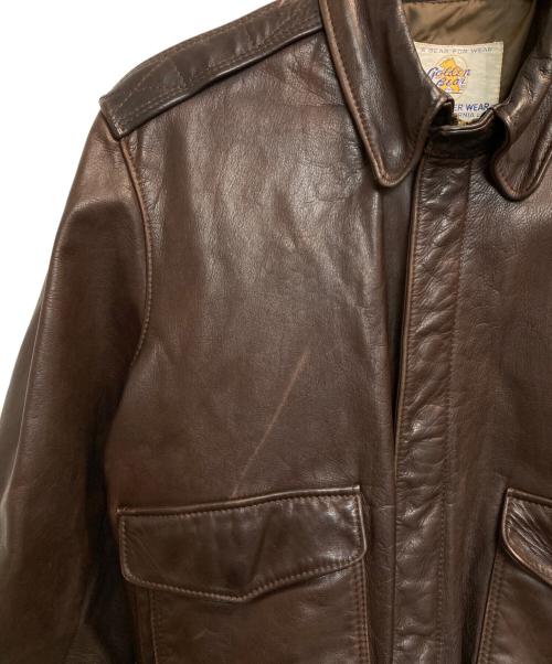 Golden Bear（ゴールデンベア）Golden Bear (ゴールデンベア) レザージャケット ブラウン サイズ:40の古着・服飾アイテム