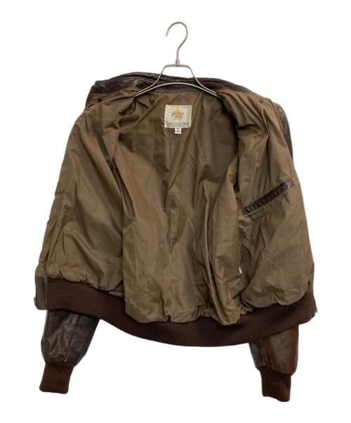 Golden Bear（ゴールデンベア）Golden Bear (ゴールデンベア) レザージャケット ブラウン サイズ:40の古着・服飾アイテム