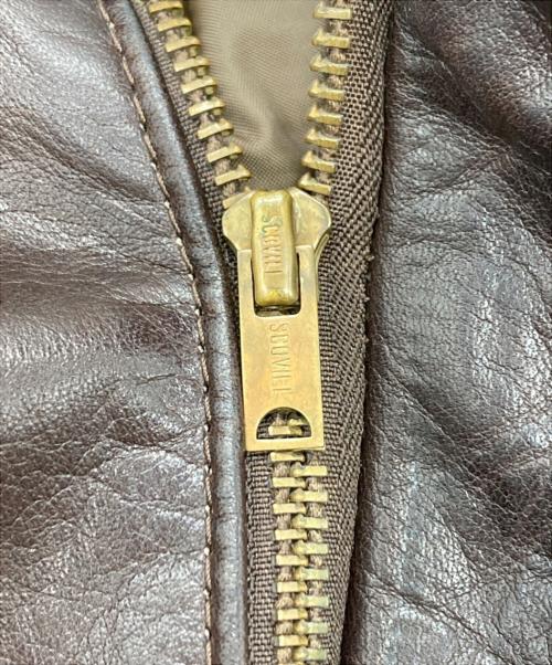 Golden Bear（ゴールデンベア）Golden Bear (ゴールデンベア) レザージャケット ブラウン サイズ:40の古着・服飾アイテム
