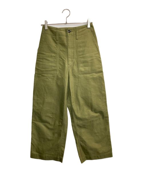 MHL（エムエイチエル）MHL (エムエイチエル) DENSE COTTON DRILL PANTS グリーンの古着・服飾アイテム