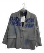 Youlaile studioユーライレ・スタジオ）の古着「Doodle Paint Big Jacket」｜グレー