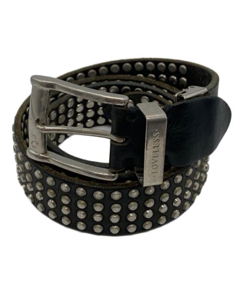 LOVELESS（ラブレス）LOVELESS (ラブレス) レザースタッズベルト ブラック サイズ:-の古着・服飾アイテム
