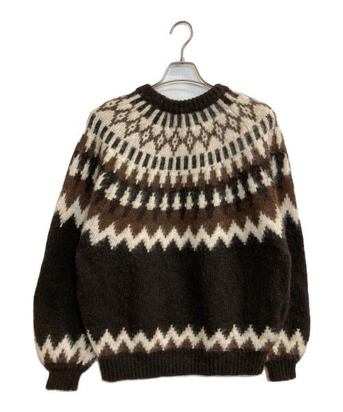 BEAMS（ビームス）BEAMS (ビームス) ノルディックニット ブラウン サイズ:Sの古着・服飾アイテム