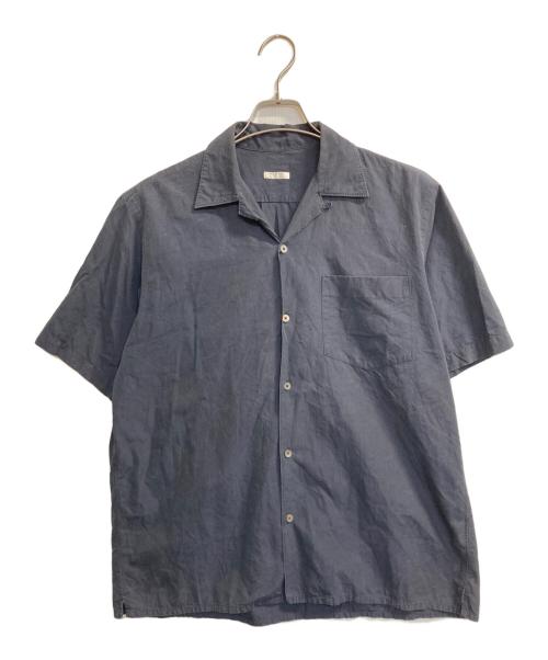 COMOLI（コモリ）COMOLI (コモリ) ショートスリーブコットンシャツ ネイビー サイズ:1の古着・服飾アイテム