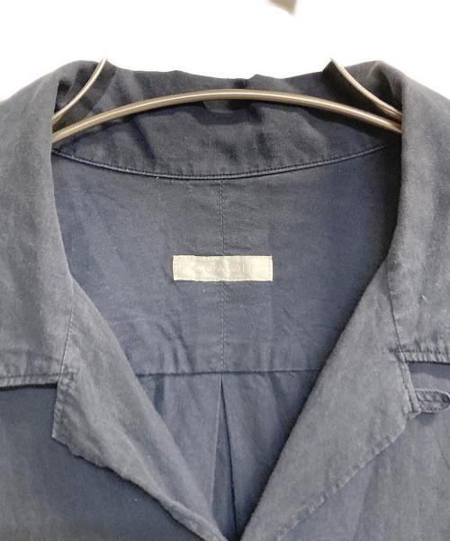 COMOLI（コモリ）COMOLI (コモリ) ショートスリーブコットンシャツ ネイビー サイズ:1の古着・服飾アイテム