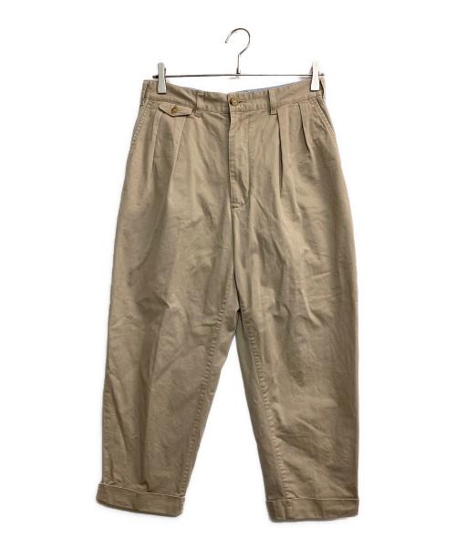 BEAMS PLUS（ビームスプラス）BEAMS PLUS (ビームスプラス) 2 Pleats Tapered Twill ベージュ サイズ:Ｓの古着・服飾アイテム