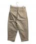 BEAMS PLUS (ビームスプラス) 2 Pleats Tapered Twill ベージュ サイズ:S：6000円