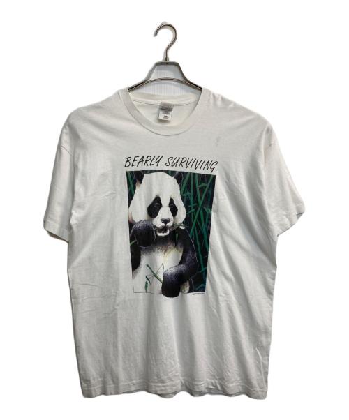 Human-i-Tees（ヒューマン・アイ・ティーズ）Human-i-Tees (ヒューマン・アイ・ティーズ) 90s BEARLY SURVIVING Tee ホワイト サイズ:ＸＸＬの古着・服飾アイテム
