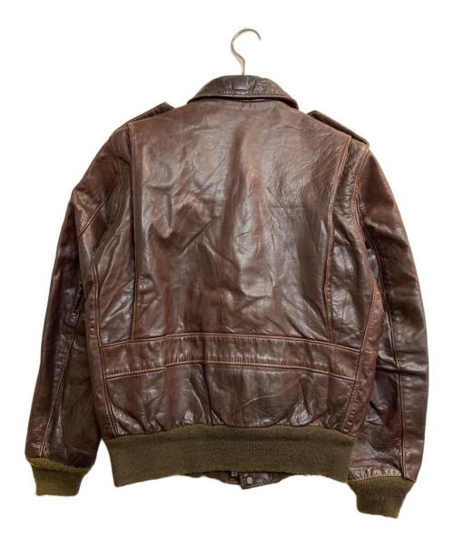 Schott（ショット）Schott (ショット) 80s A-2 LEATHER FLIGHT JACKET ブラウン サイズ:38の古着・服飾アイテム