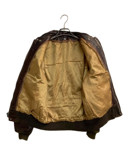 Schott（ショット）Schott (ショット) 80s A-2 LEATHER FLIGHT JACKET ブラウン サイズ:38の古着・服飾アイテム