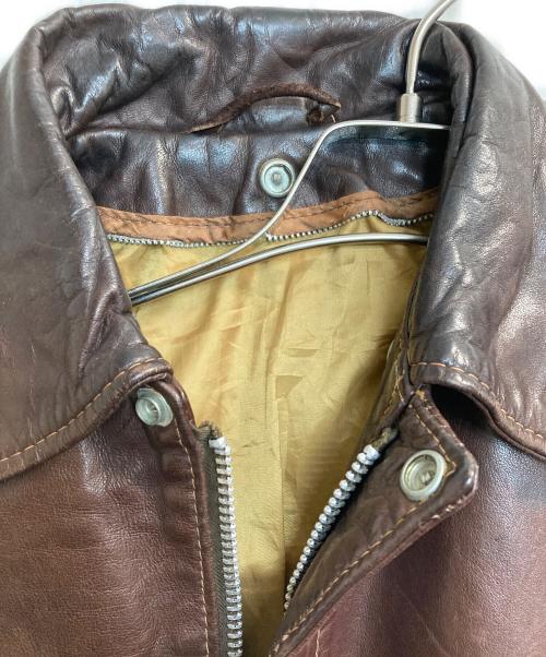 Schott（ショット）Schott (ショット) 80s A-2 LEATHER FLIGHT JACKET ブラウン サイズ:38の古着・服飾アイテム