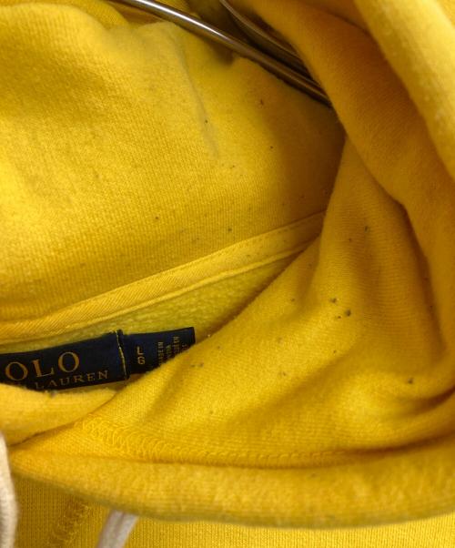POLO RALPH LAUREN（ポロ・ラルフローレン）POLO RALPH LAUREN (ポロ・ラルフローレン) ワンポイントパーカー イエロー サイズ:Ｌの古着・服飾アイテム