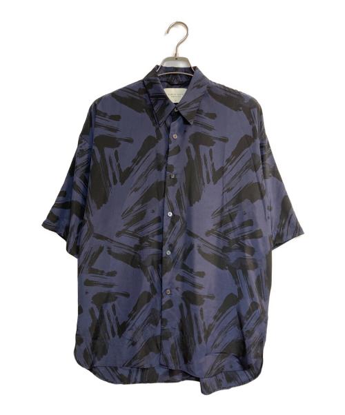 PUBLIC TOKYO（パブリックトウキョウ）PUBLIC TOKYO (パブリックトウキョウ) 総柄シャツ ネイビー×ブラック サイズ:1の古着・服飾アイテム