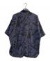PUBLIC TOKYO (パブリックトウキョウ) 総柄シャツ ネイビー×ブラック サイズ:1：3000円