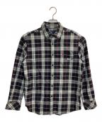 BURBERRY LONDONバーバリーロンドン）の古着「チェックシャツ」｜ブラック×レッド