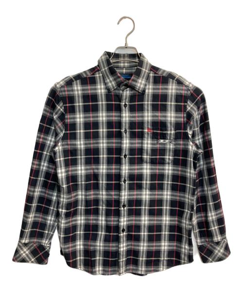 BURBERRY LONDON（バーバリーロンドン）BURBERRY LONDON (バーバリーロンドン) チェックシャツ ブラック×レッド サイズ:Sの古着・服飾アイテム