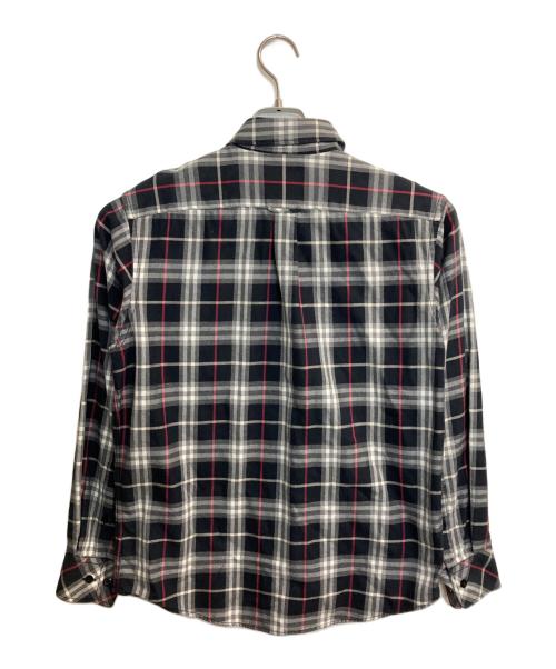 BURBERRY LONDON（バーバリーロンドン）BURBERRY LONDON (バーバリーロンドン) チェックシャツ ブラック×レッド サイズ:Sの古着・服飾アイテム