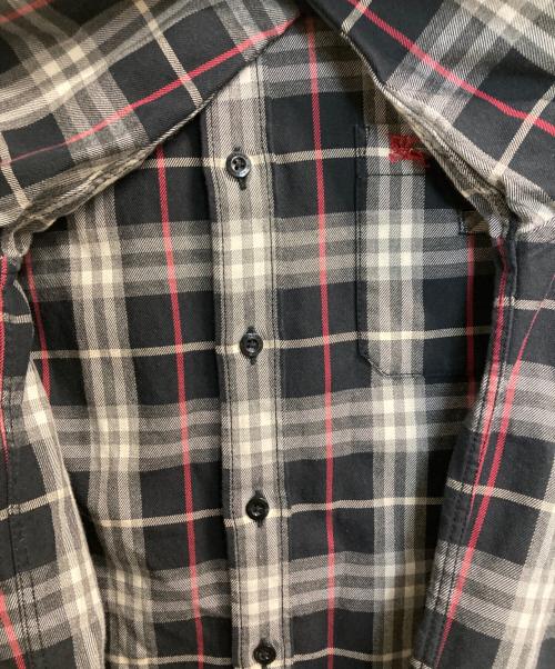 BURBERRY LONDON（バーバリーロンドン）BURBERRY LONDON (バーバリーロンドン) チェックシャツ ブラック×レッド サイズ:Sの古着・服飾アイテム