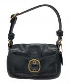 COACHコーチ）の古着「レザーワンショルダーバッグ」｜ブラック