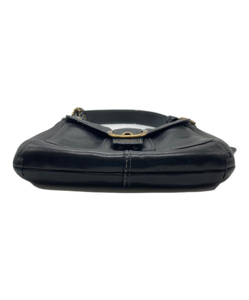 COACH（コーチ）COACH (コーチ) レザーワンショルダーバッグ ブラックの古着・服飾アイテム